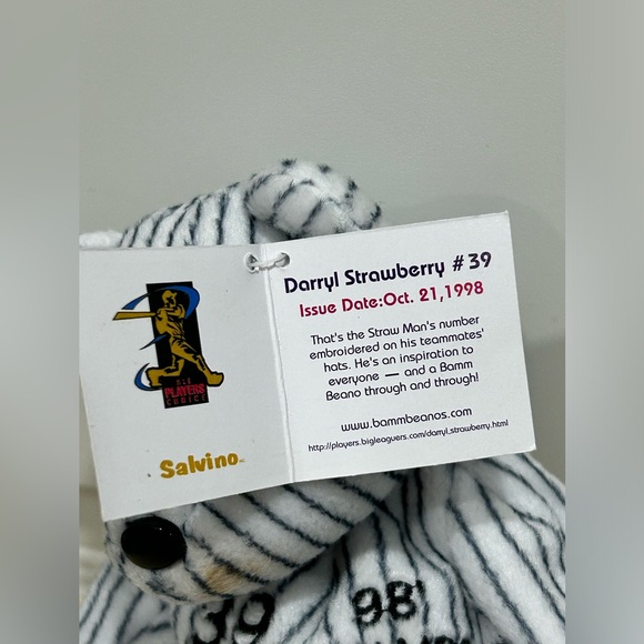 Set of 3 Bamm Beano's Bears 1998 Striped White - Picture 11 of 13